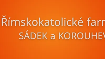 Pozvánky do farnosti Sádek u Poličky